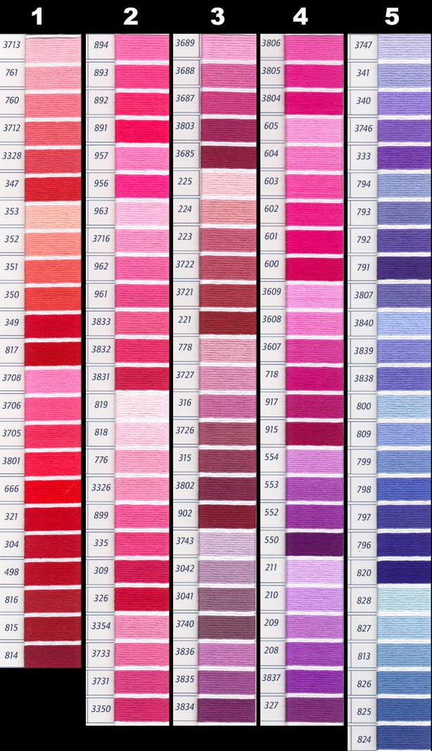 PRINTABLE DMC Color Chart and Inventory. DMC Color Card. Dmc Chart