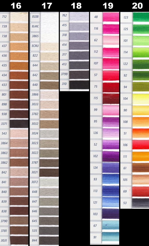 Dmc Color Chart List